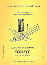 Georg Philipp Telemann Notenblätter Sonate ré mineur pour trompette en ut ou sib