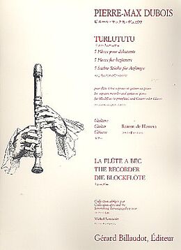 Pierre Max Dubois Notenblätter Turlututu pour flute â bec soprano
