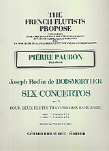 Joseph Bodin de Boismortier Notenblätter 6 concertos op.38 vol.2 (nos.4-6)