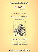 Johann Sebastian Bach Notenblätter Sonate sol mineur BWV1020 pour