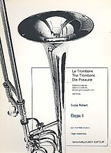 Lucie Robert Notenblätter Élégie no.2 pour trombone et piano