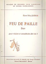 Pierre Max Dubois Notenblätter Feu de Paille pour violon et alto
