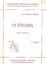 Jean-Clément Jollet Notenblätter 15 études pour saxophone