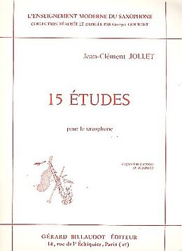Jean-Clément Jollet Notenblätter 15 études pour saxophone