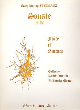 Georg Philipp Telemann Notenblätter Sonate en do pour flûte et guitare