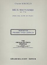 Charles Louis Eugene Koechlin Notenblätter 2 nocturnes op.32bis pour flûte