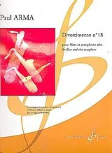 Paul (Imre Weisshaus) Arma Notenblätter Divertimento no.18 pour flûte et