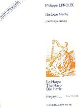 Philippe Leroux Notenblätter Histoire filante pour harpe celtique