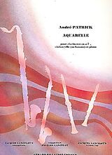 André Patrick Notenblätter Aquarelle für Klarinette, Violoncello (Fagott)