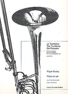 Roger Boutry Notenblätter Piece en sol pour trombone et piano