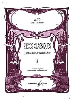  Notenblätter Pièces Classiques vol.3