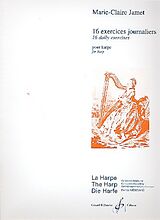 Marie-Claire Jamet Notenblätter 16 exercices journaliers pour harpe