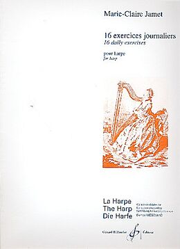 Marie-Claire Jamet Notenblätter 16 exercices journaliers pour harpe