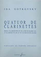 Ida Gotkovsky Notenblätter Quatuor de clarinettes