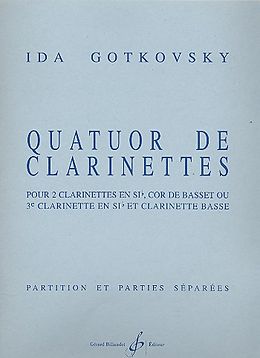 Ida Gotkovsky Notenblätter Quatuor de clarinettes