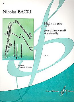 Nicolas Bacri Notenblätter Night Music op.73