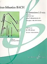 Johann Sebastian Bach Notenblätter 15 inventions à 3 voix BWV787-801