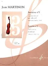 Jean Martinon Notenblätter Sonatine no.5 op.32,1 pour alto