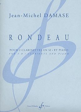 Jean-Michel Damase Notenblätter Rondeau pour 2 clarinettes et piano