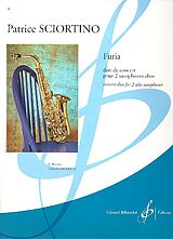 Patrice Sciortino Notenblätter Furia pour 2 saxophones altos