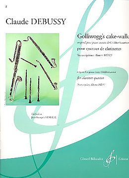 Claude Debussy Notenblätter Golliwoggs Cake-Walk pour 4 clarinettes