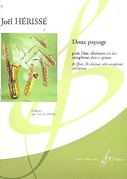 Joel Hérissé Notenblätter Doux paysage für Flöte, Clarinette