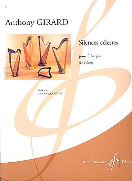 Anthony Girard Notenblätter Silences célestes für 2 Harfen