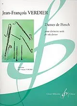 Jean-Francois Verdier Notenblätter Danses de Pintch pour clarinette