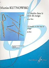 Martín Kutnowski Notenblätter 12 études dans le style du tango