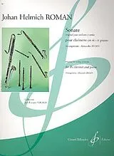 Johan Helmich Roman Notenblätter Sonate pour clarinette et piano