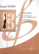 Samuel Tupin Notenblätter Version latine pour 2 altos et piano