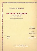 Edmond Vobaron Notenblätter 18 Études pour trombone (avec