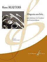 René Ruijters Notenblätter Allegretto con brio pour clarinette et piano