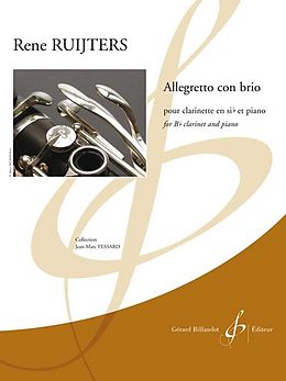 René Ruijters Notenblätter Allegretto con brio pour clarinette et piano