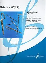 Heinrich Weiss Notenblätter Singvögelchen op.55