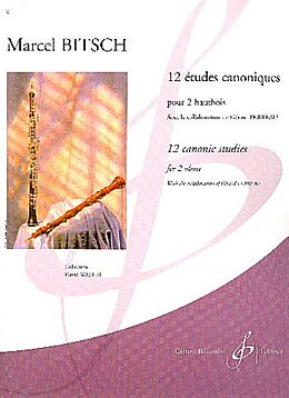 Marcel Bitsch Notenblätter 12 Études canoniques