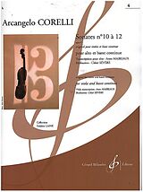 Arcangelo Corelli Notenblätter Sonates no.10 à 12 op.5 pour violon et basse continue