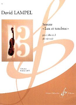 David Lampel Notenblätter Sonate Lux et tenebrae