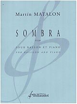 Martín Matalon Notenblätter Sombra