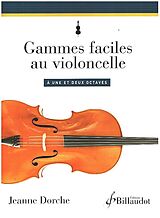  Notenblätter Gammes faciles au violoncello àune et deux octaves