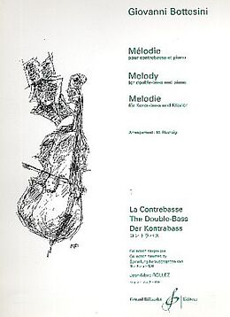 Giovanni Bottesini Notenblätter Mélodie pour contrebasse et piano