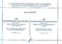 Guy Lacour Notenblätter 100 dechiffrages manuscrits vol.1