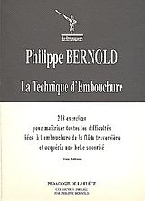 Philippe Bernold Notenblätter La Technique dEmbouchure