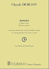 Claude Debussy Notenblätter Danses pour harpe et orchestre à cordes