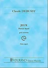 Claude Debussy Notenblätter Jeux Poème dansé pour