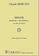 Claude Debussy Notenblätter Sonate flute, alto et harpe
