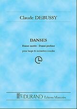 Claude Debussy Notenblätter Danse sacrée et danse profane