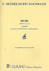 Felix Mendelssohn-Bartholdy Notenblätter 9 Duos op.63 vol.1 (nos.1-6)