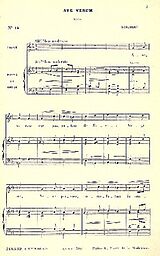 Franz Schubert Notenblätter Ave verum pour mezzo soprano