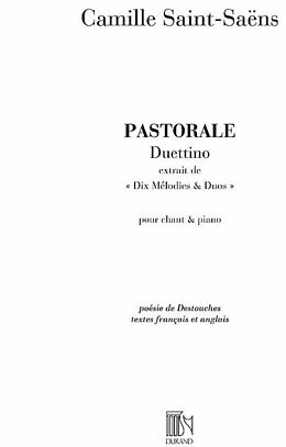Camille Saint-Saëns Notenblätter Pastorale